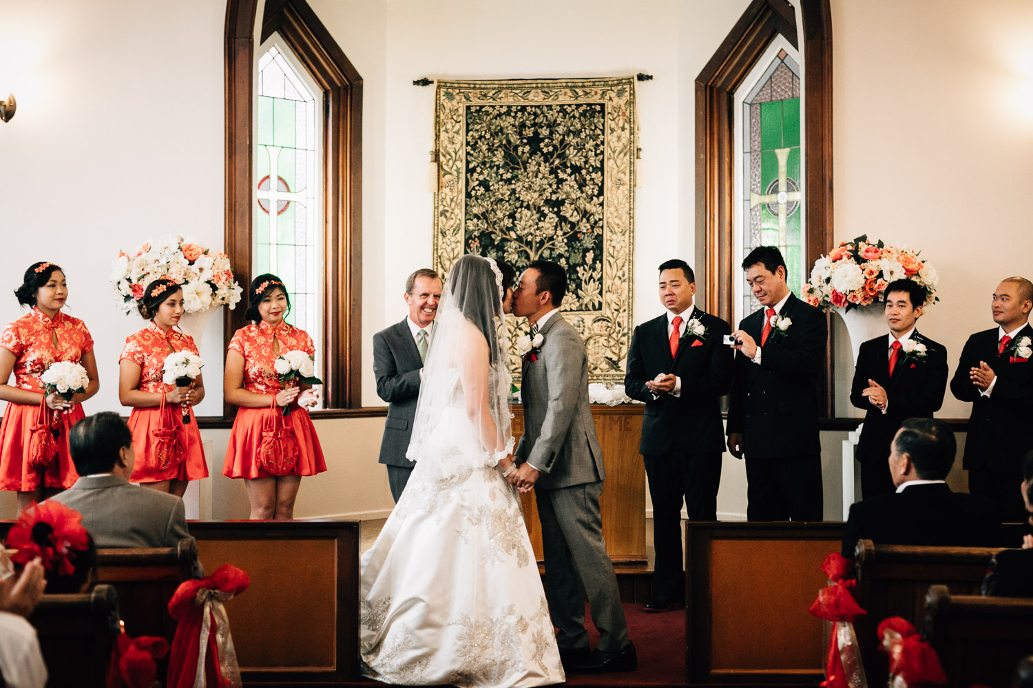 Minoru Chapel Richmond wedding photographer ceremony