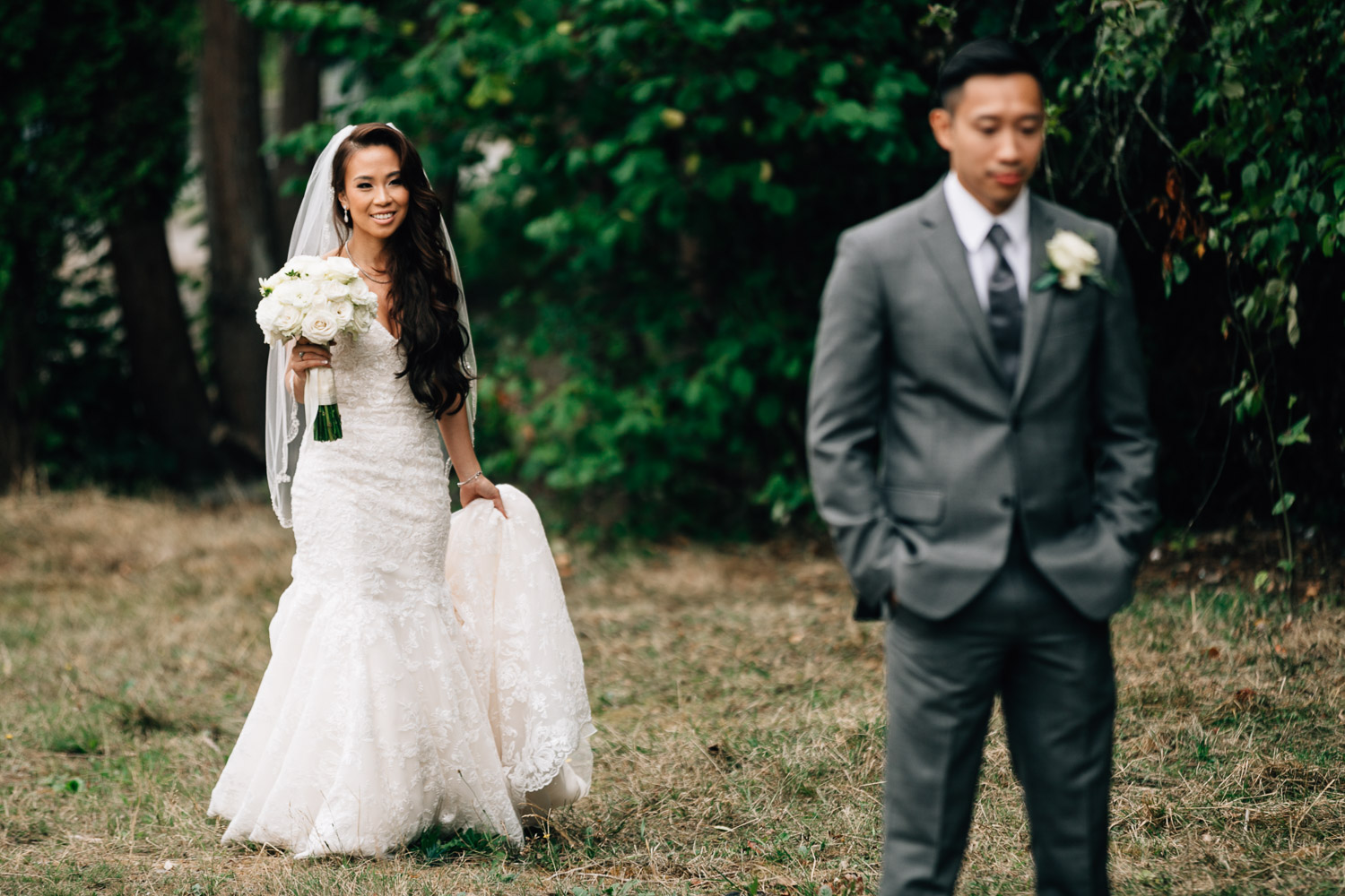 first look surrey wedding photographer vietnamese