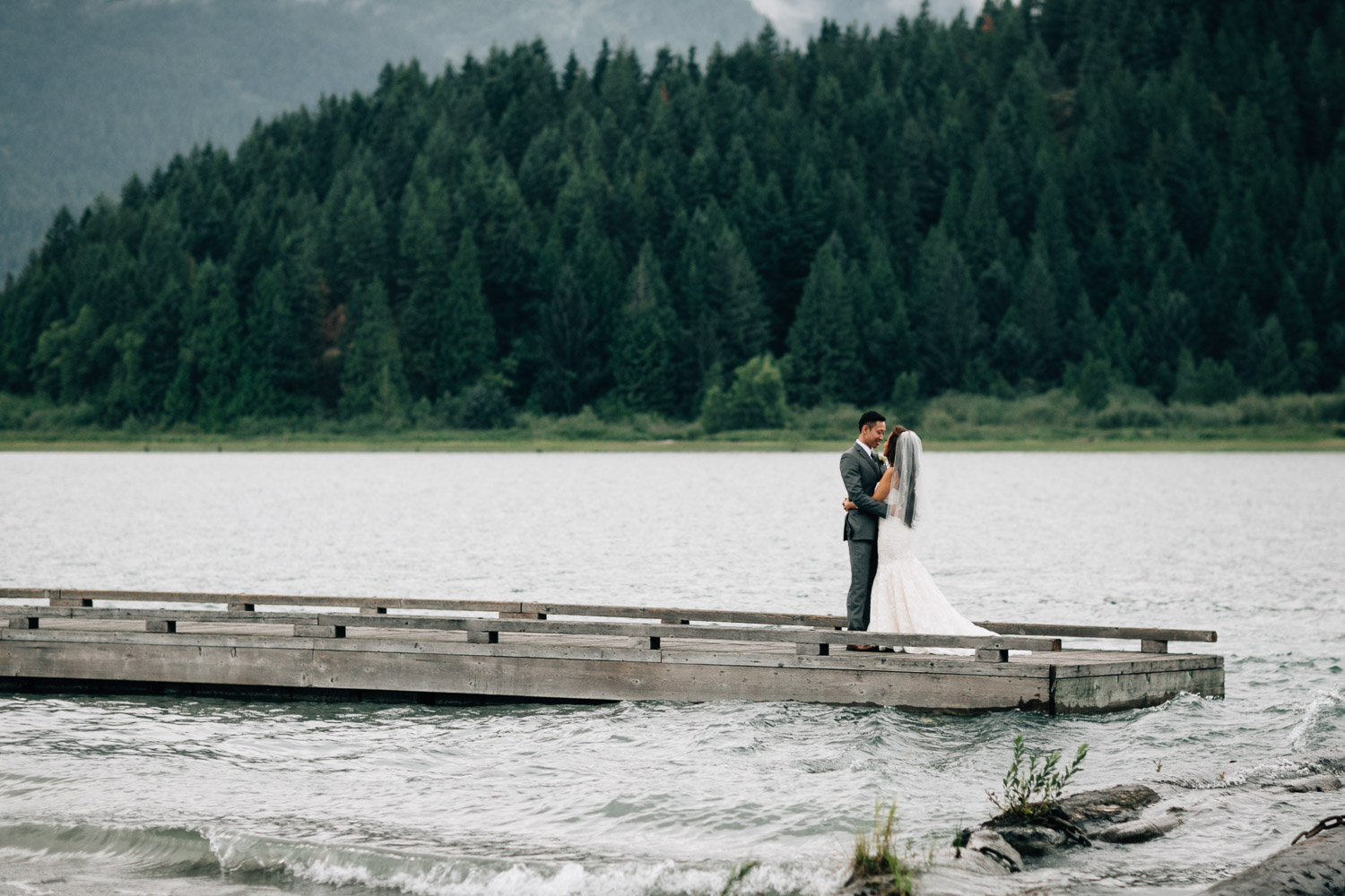 Pitt Lake wedding photographer portrait vsco