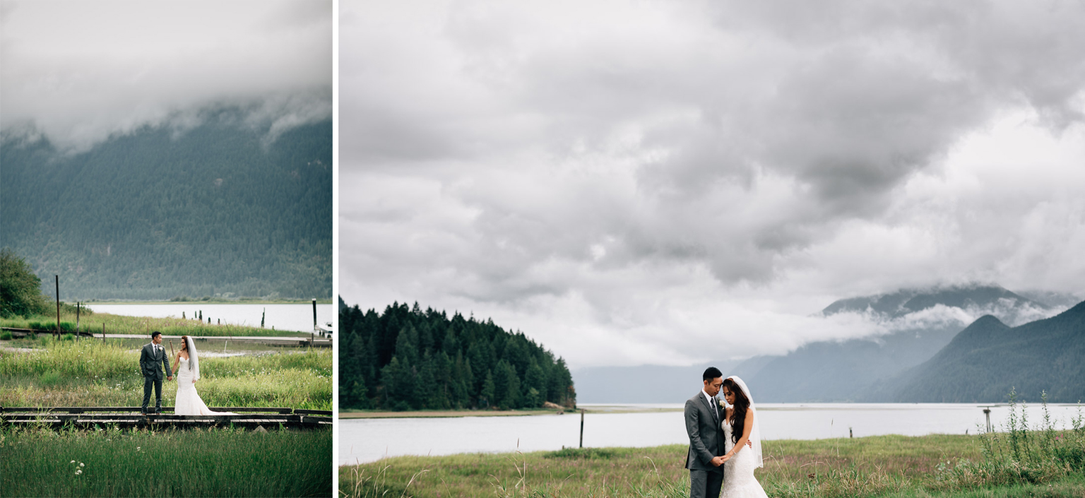 Pitt Lake wedding photographer portrait vsco