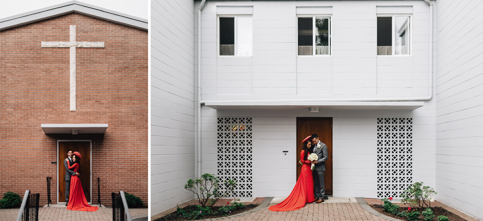 mission wedding photographer asian catholic blessing