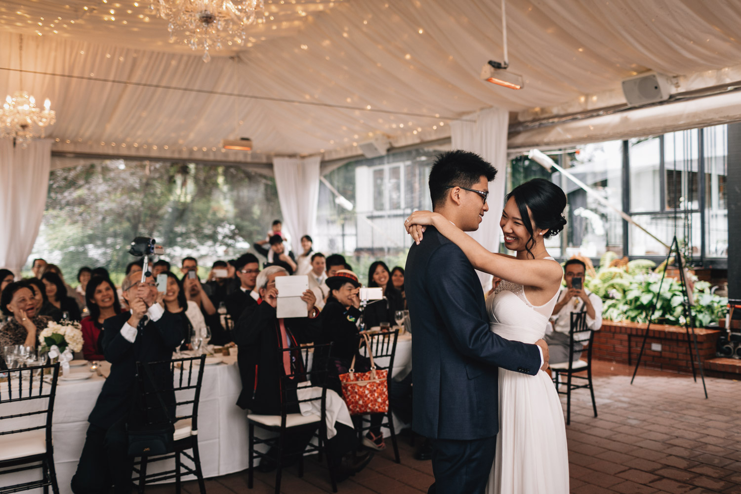 brockhouse restaurant first dance wedding photography in vancouver bc