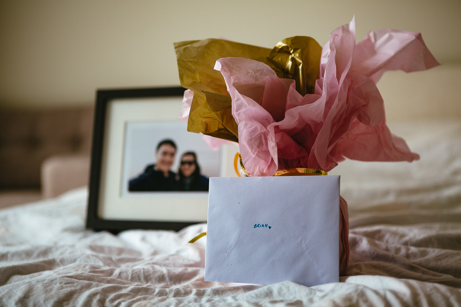 groom gift from bride vancouver wedding photographer