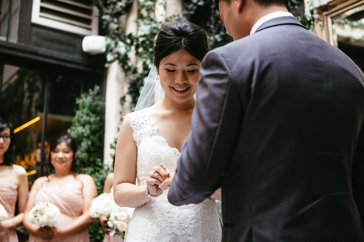 brix and mortar wedding ceremony in yaletown vancouver bc photography