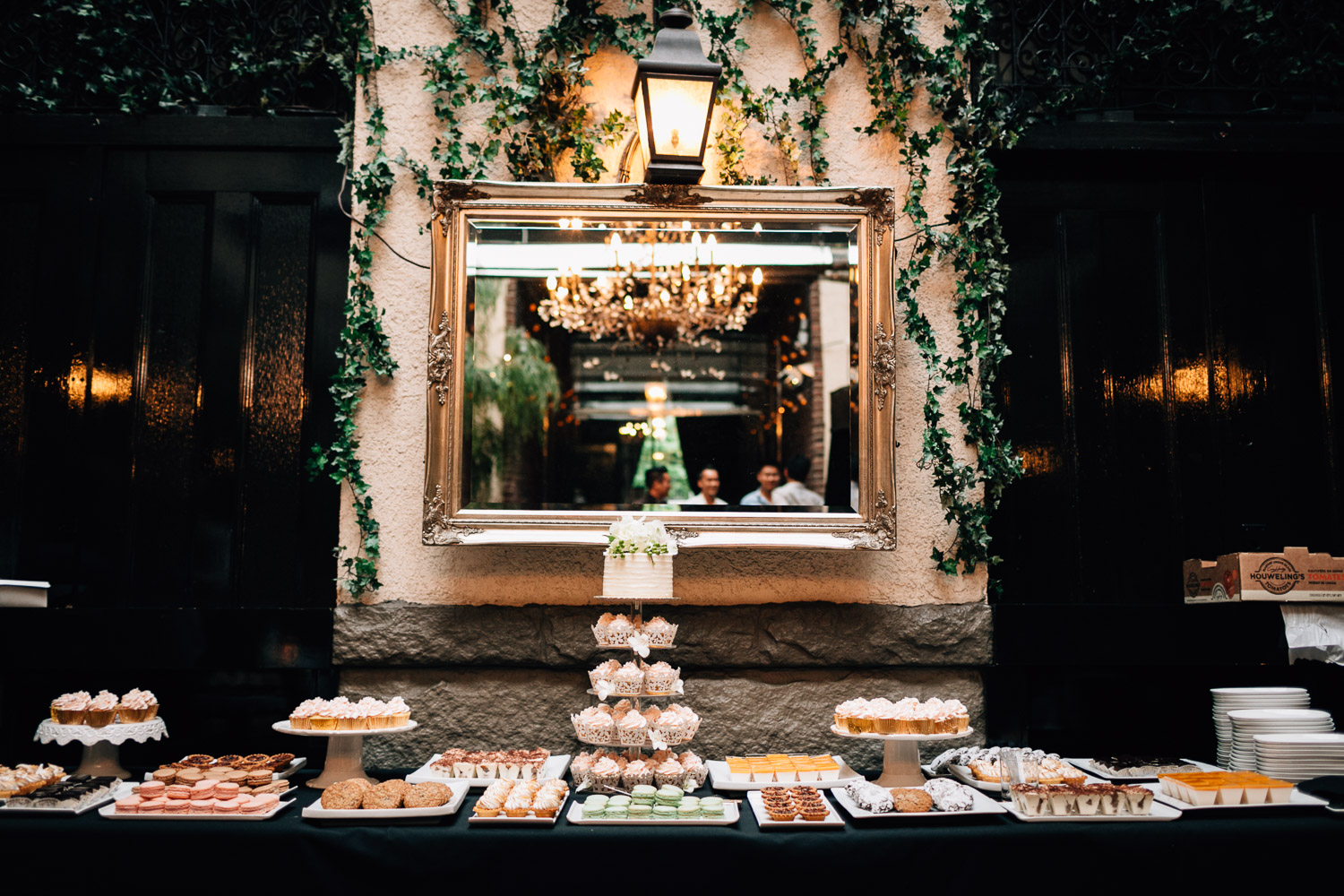 wedding cake at brix and mortar yaletown vancouver bc