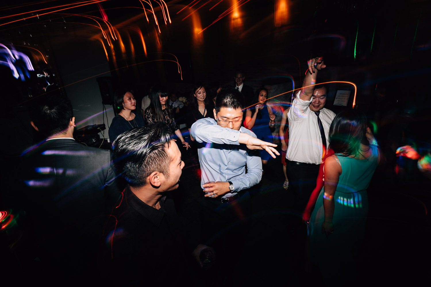 wedding reception at brix and mortar dancing