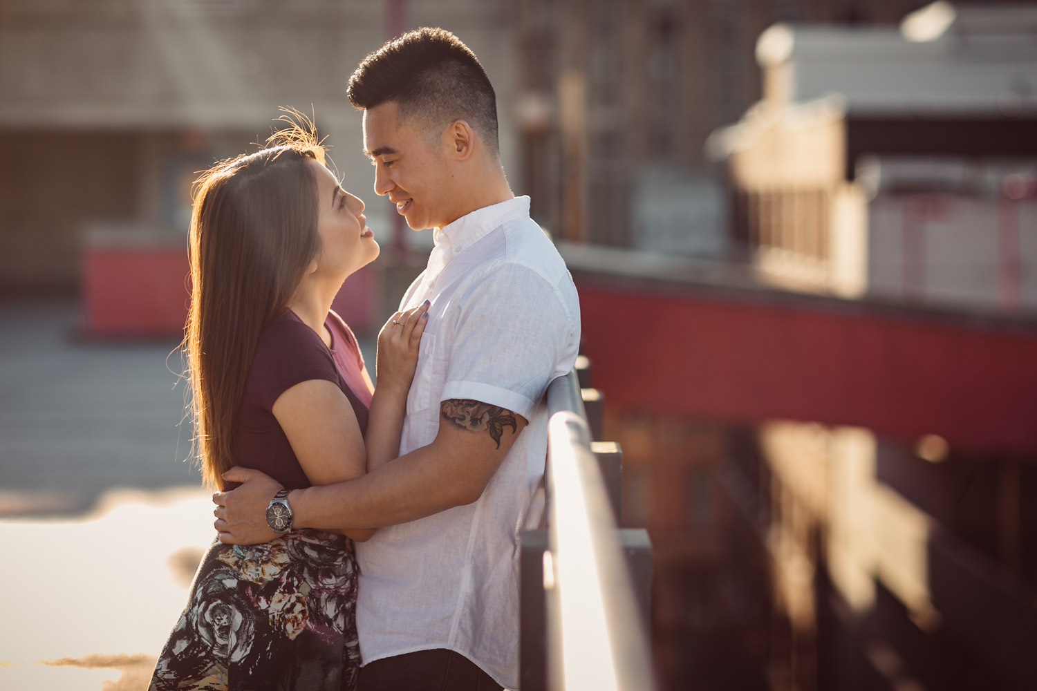 maggie lin and jamie yuen engagement photography in gastown vancouver bc