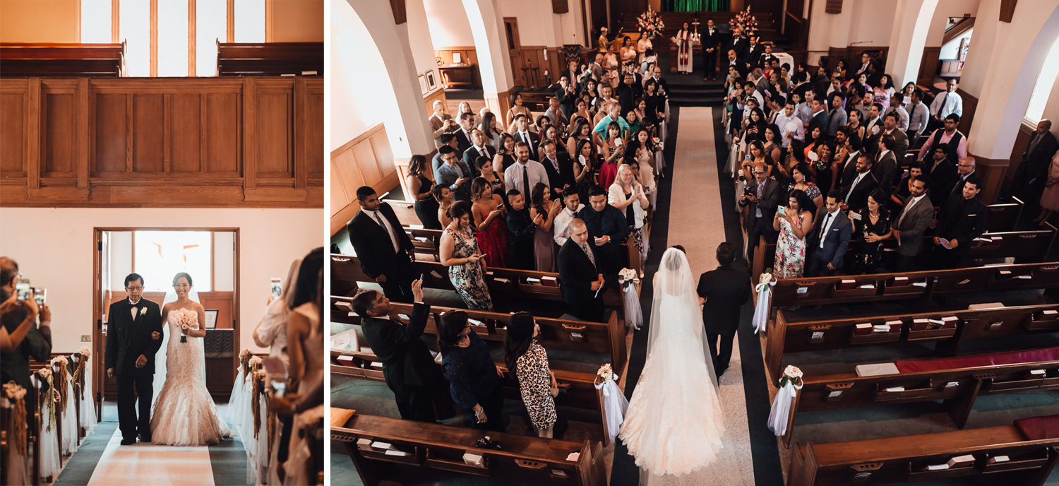 vancouver wedding photographer at knox united church