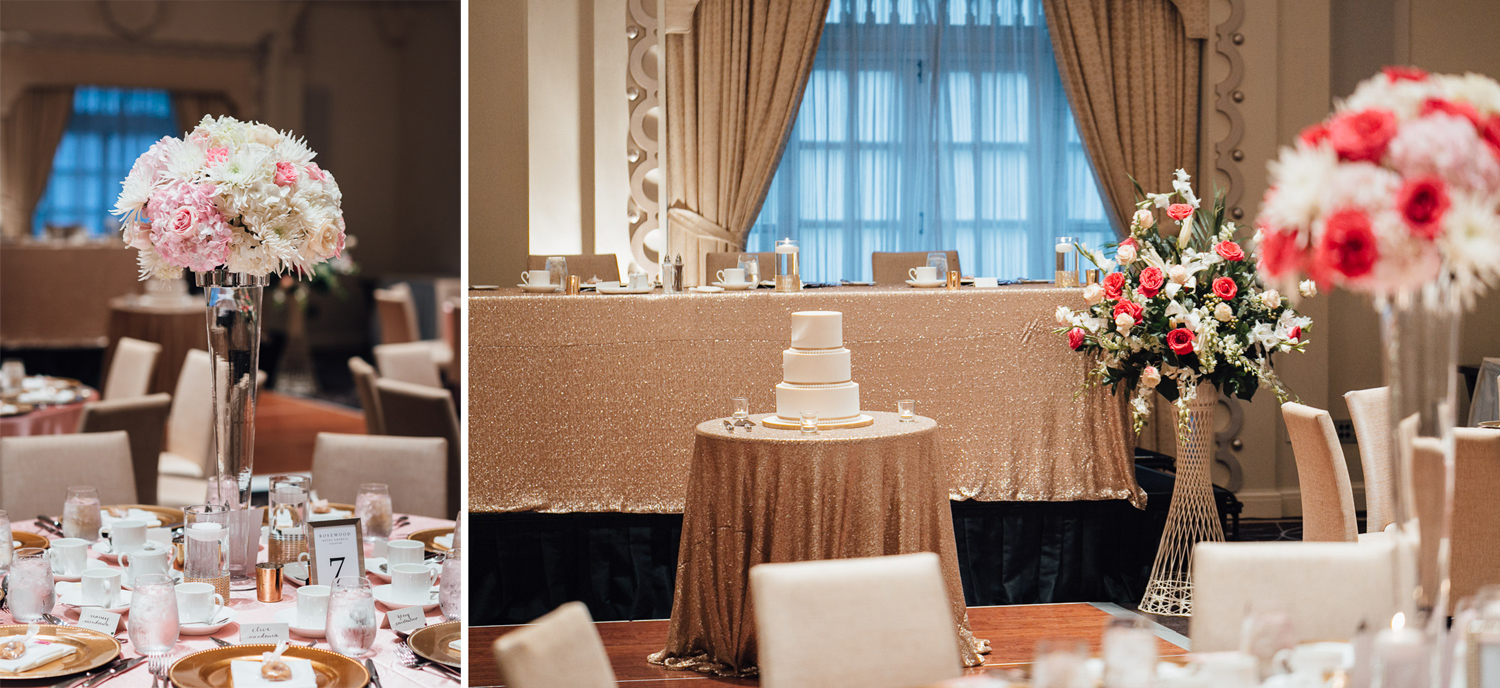 rosewood hotel georgia ballroom wedding decor vancouver bc photography