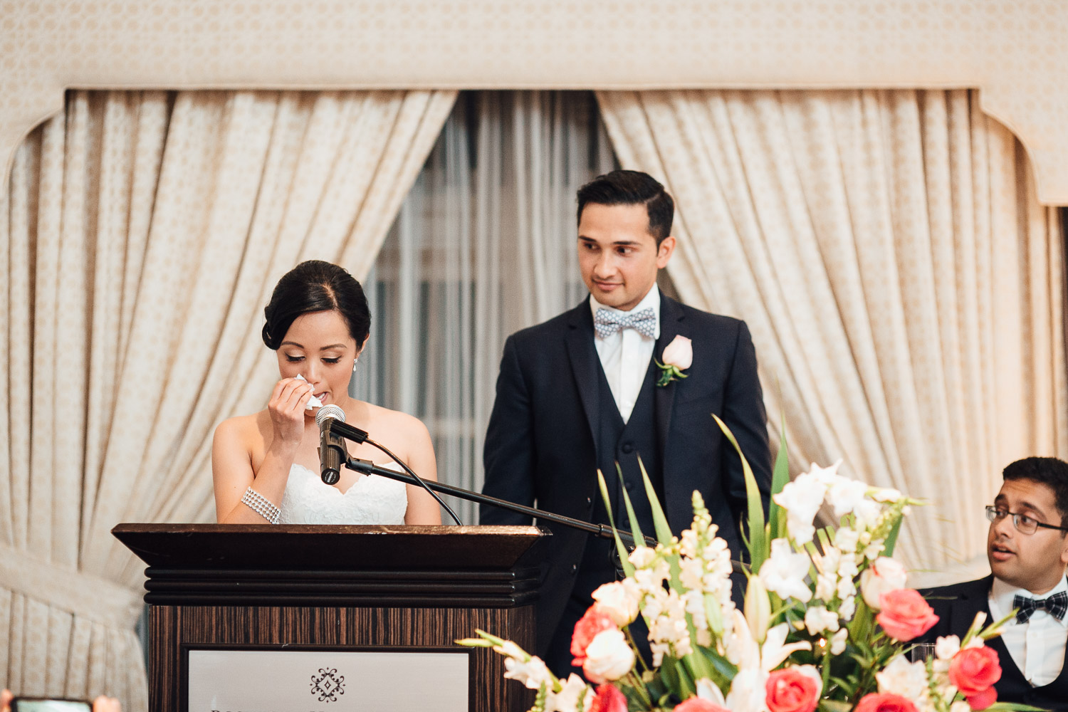 rosewood hotel georgia wedding reception photography in vancouver bc