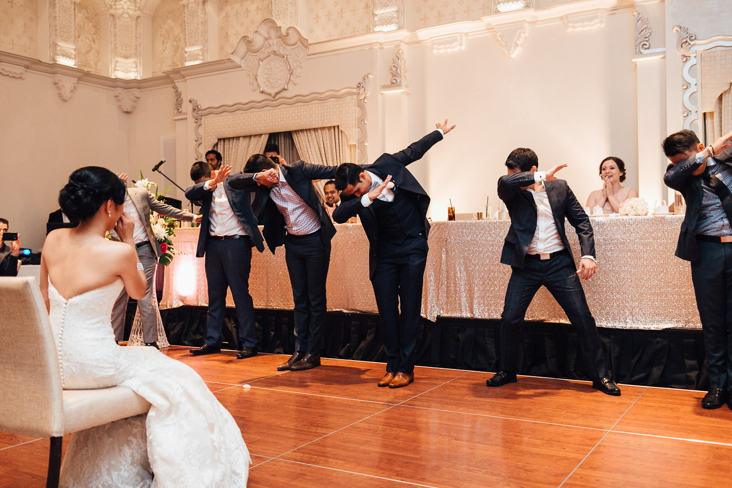 rosewood hotel georgia wedding reception photography in vancouver bc