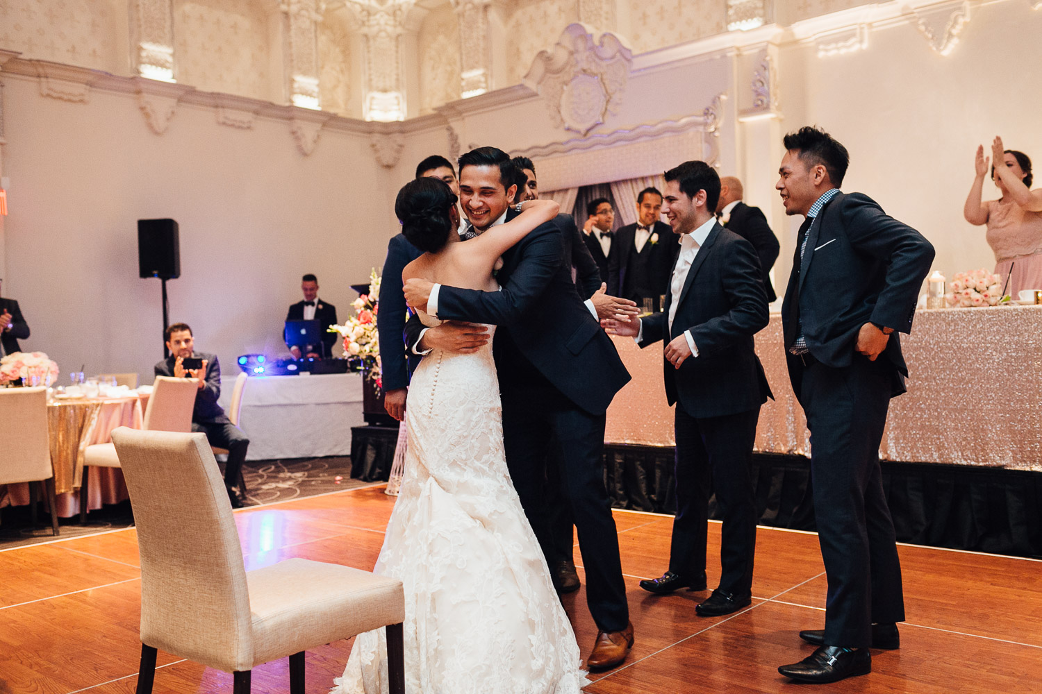 rosewood hotel georgia wedding reception photography in vancouver bc