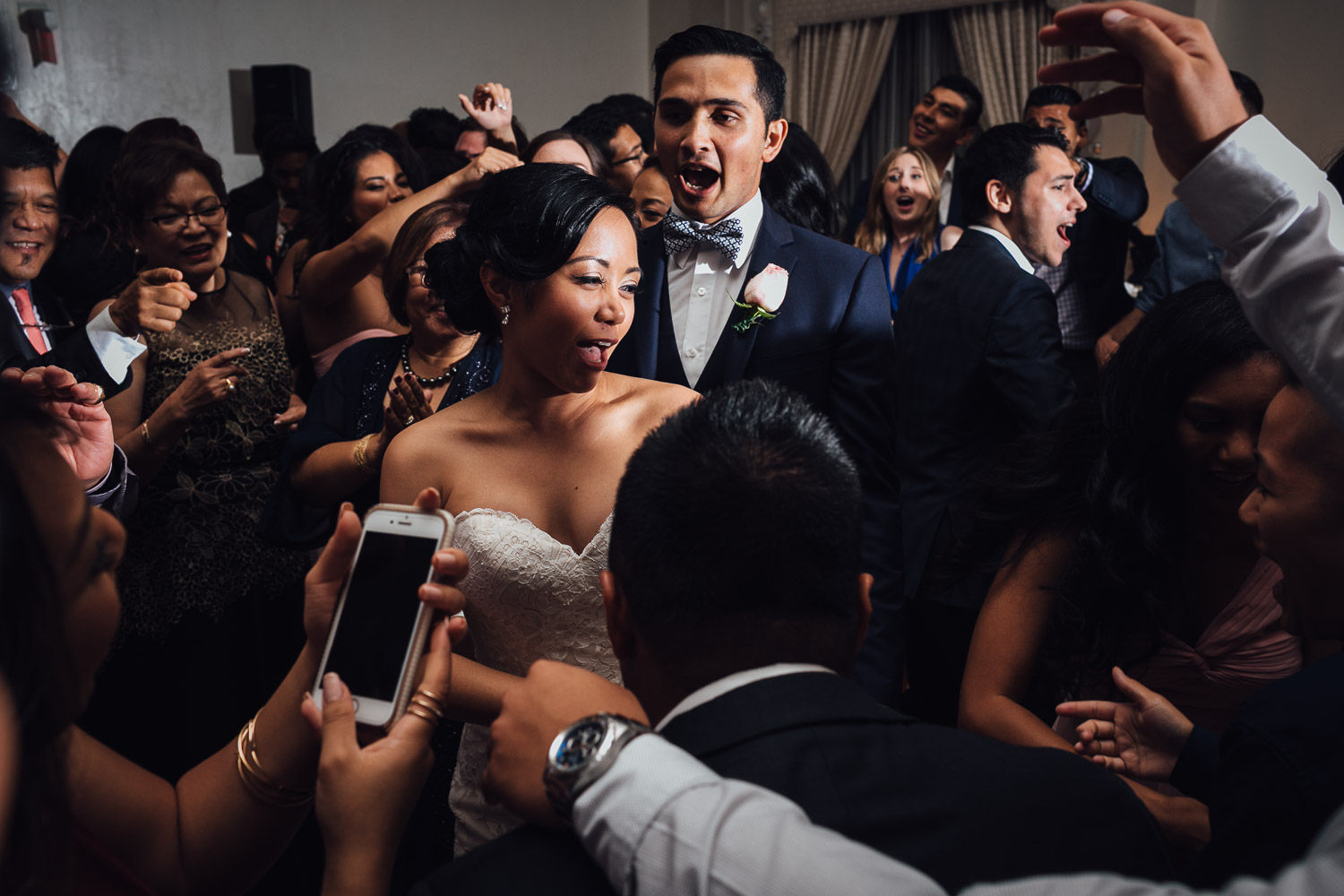 rosewood hotel georgia wedding reception photography dance floor dancing in vancouver bc