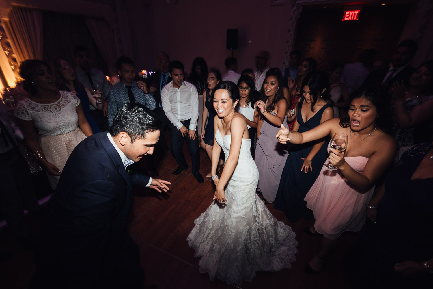 rosewood hotel georgia wedding reception photography dance floor dancing in vancouver bc