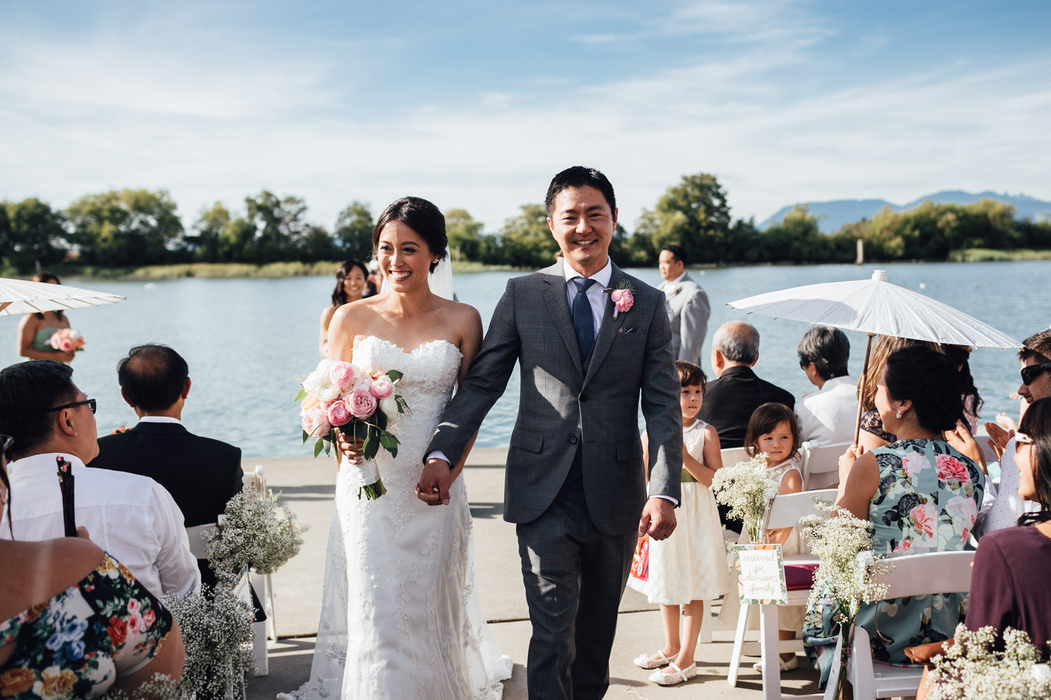 ubc boathouse wedding photography richmond bc processional