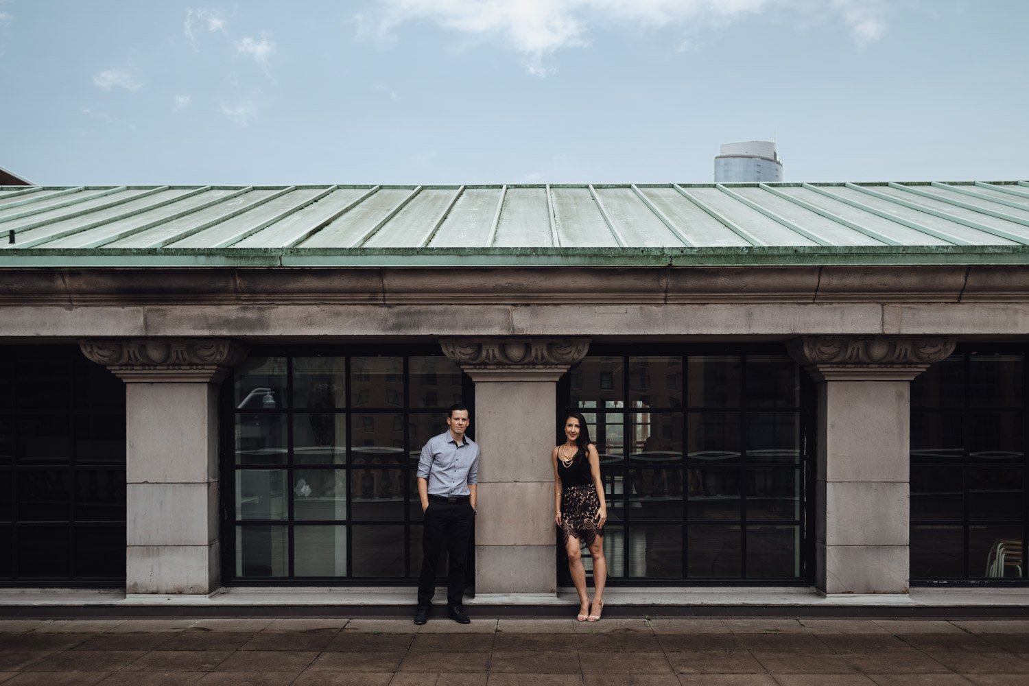 vancouver art gallery engagement photography rooftop autumn fall season