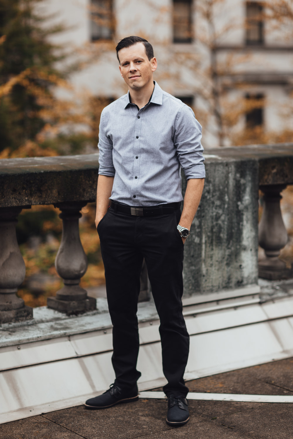 vancouver art gallery downtown engagement photography bc adam miller