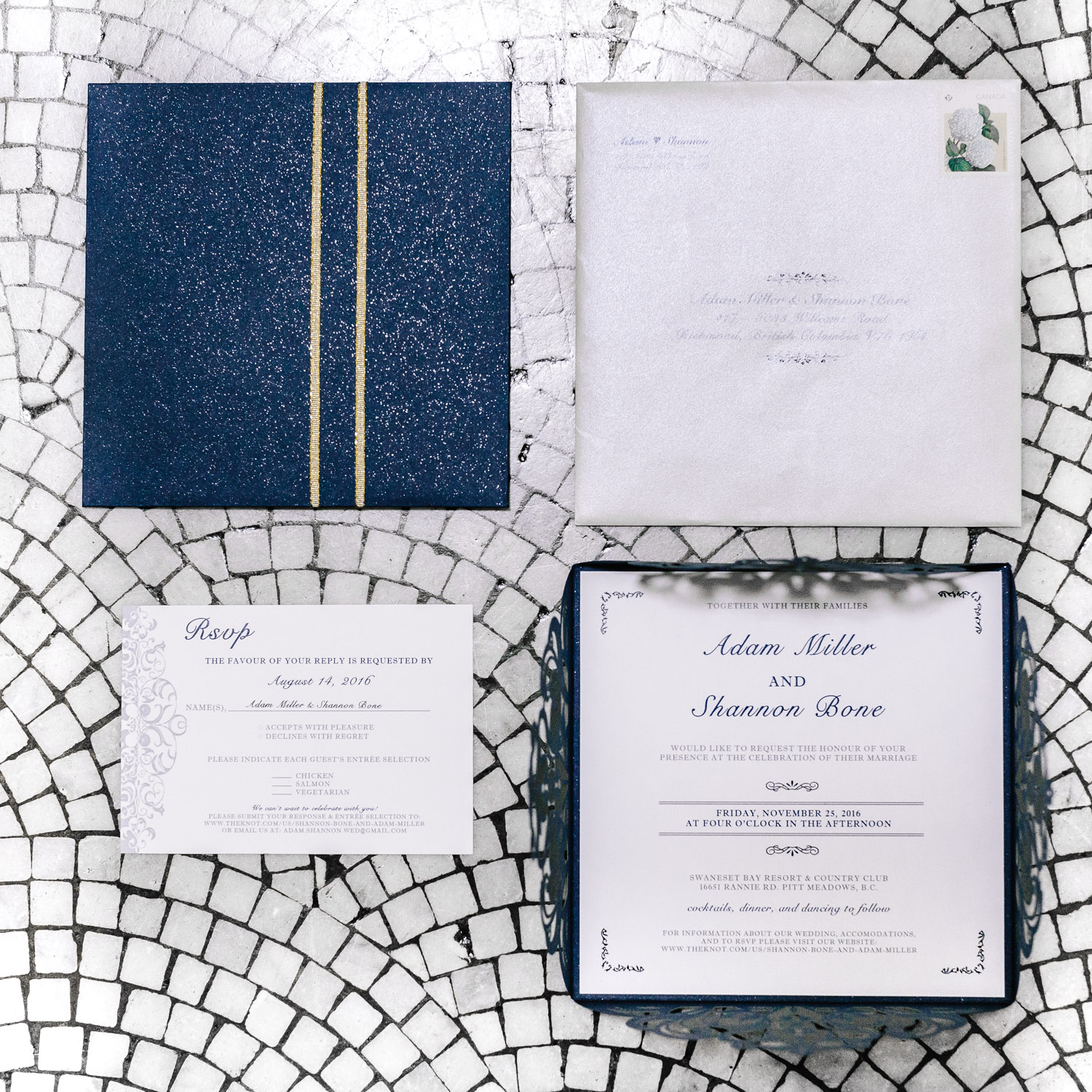 wedding stationary vancouver bc art gallery