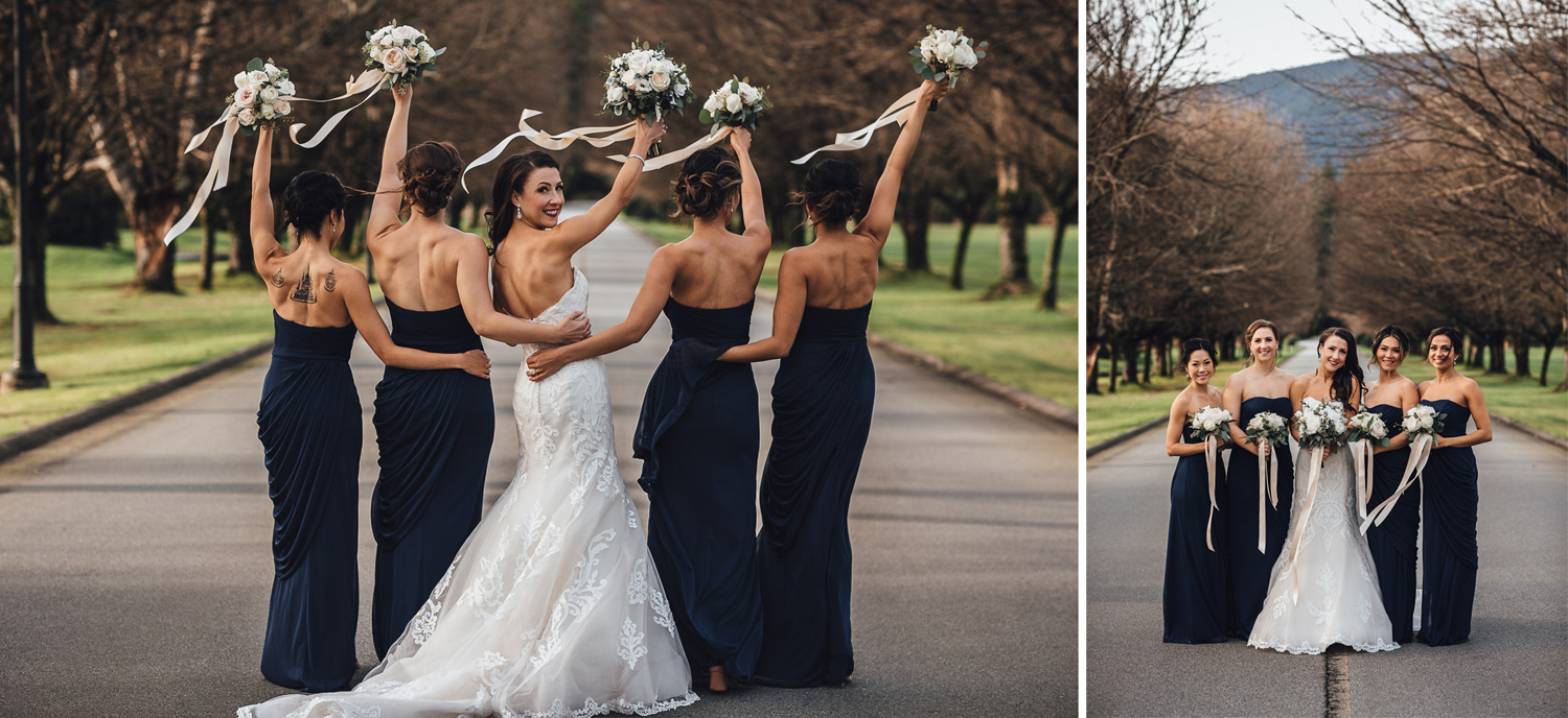 bridal party wedding photography swaneset pitt meadows