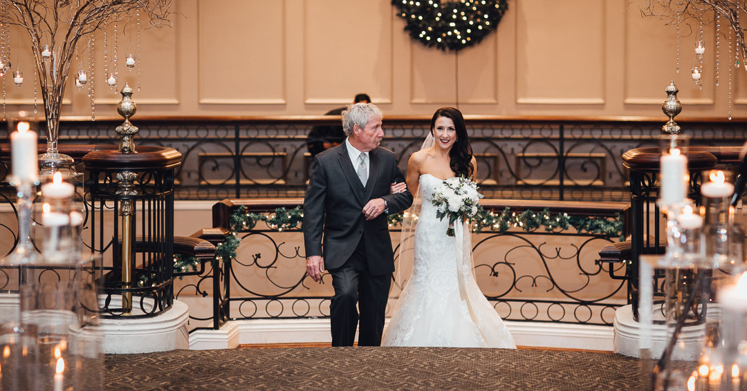 bride and father walk down the aisle swaneset wedding photography pitt meadows