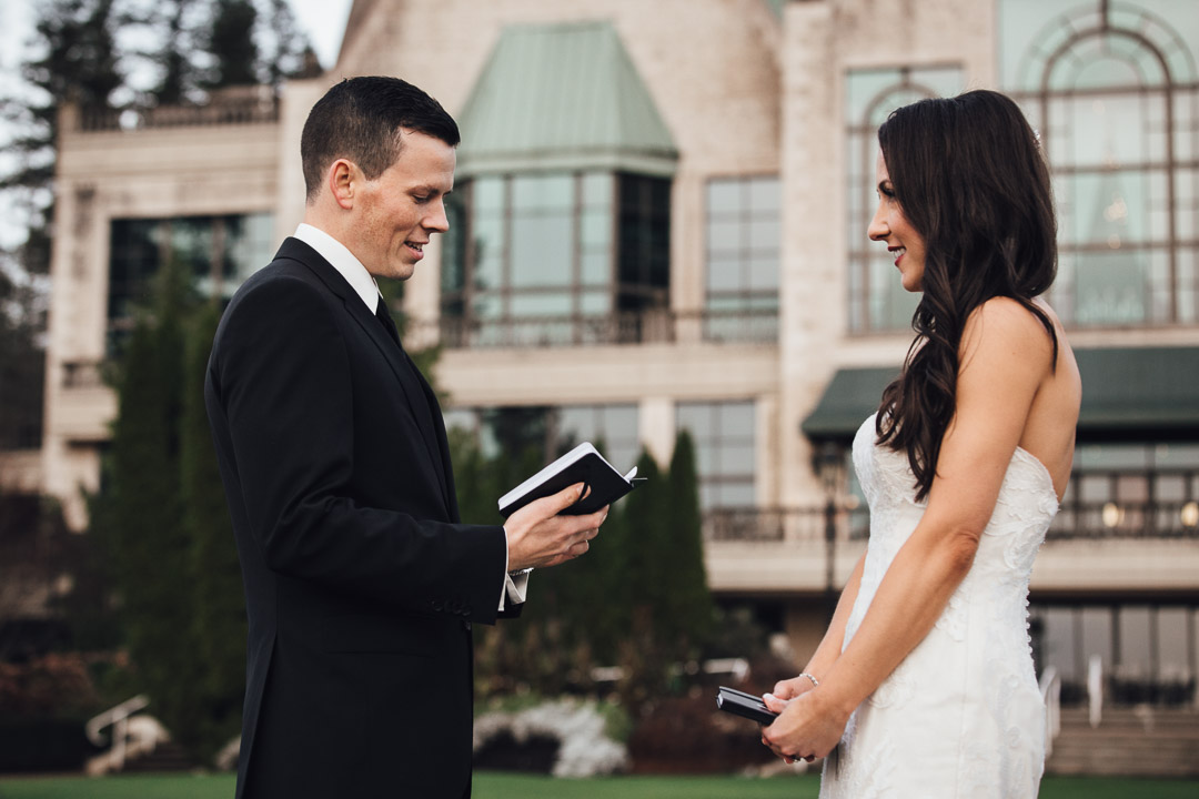 wedding vows private swaneset pitt meadows photography