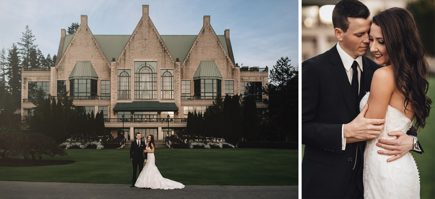 pitt meadows swaneset wedding portrait bride and groom