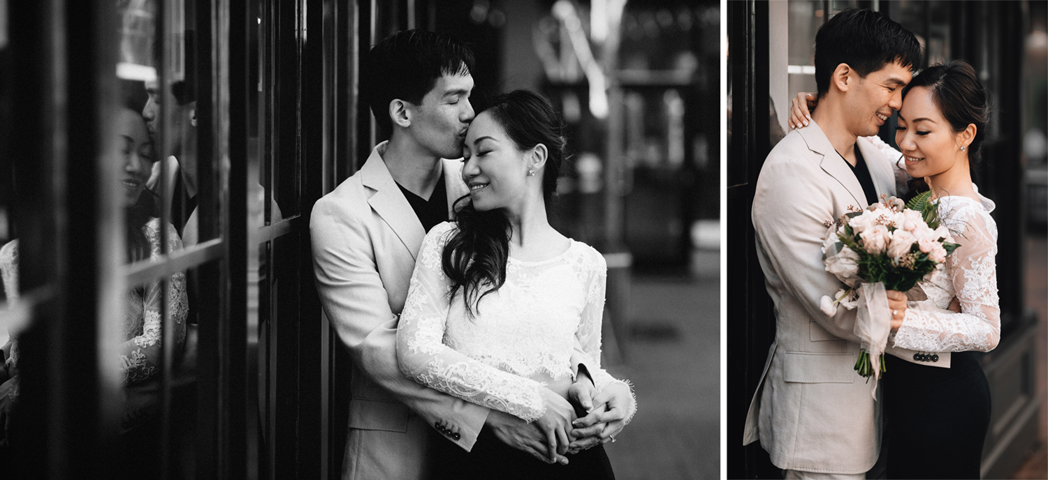 vancouver gastown engagement photography sunset