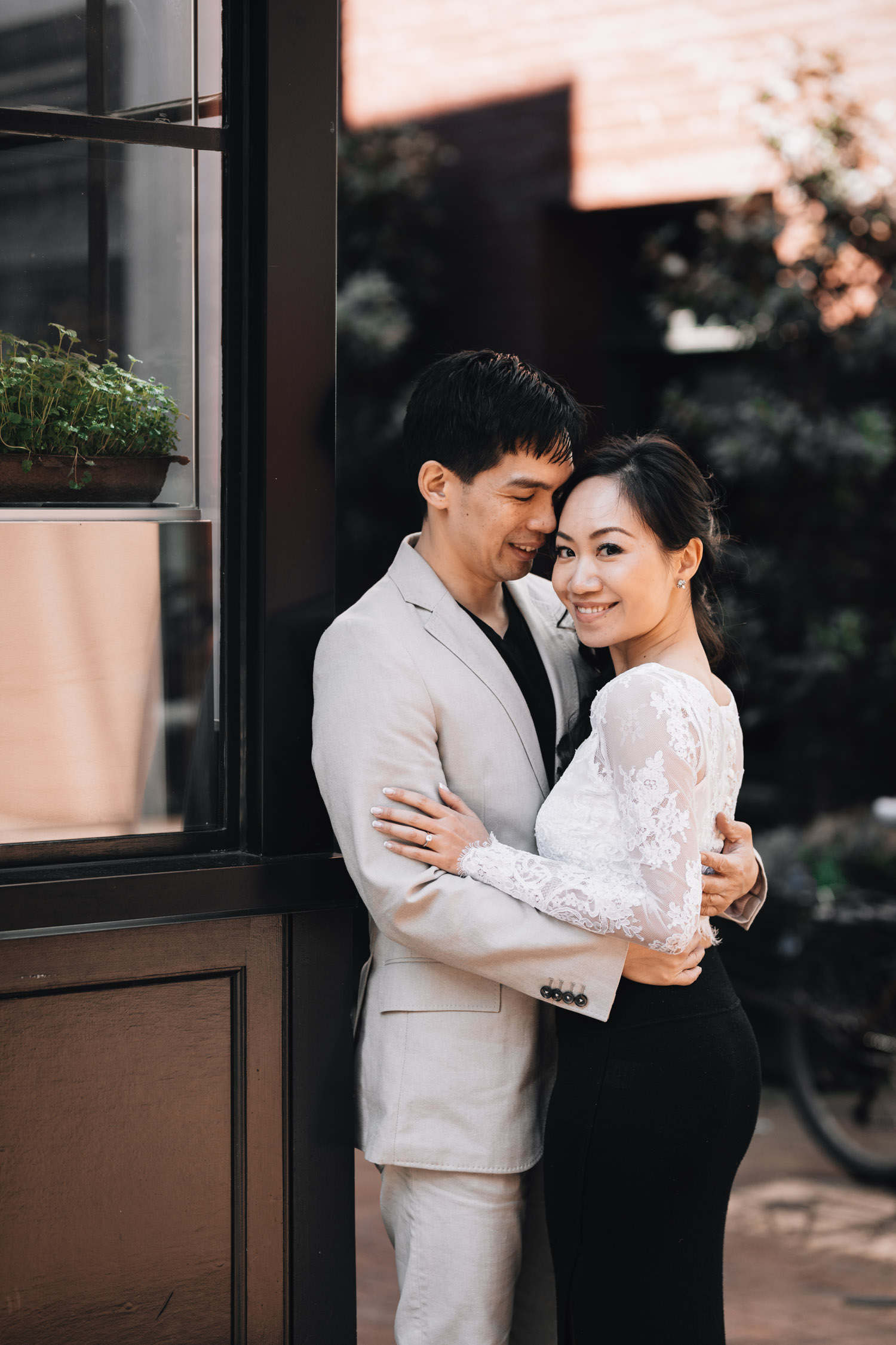 vancouver gastown engagement photography sunset