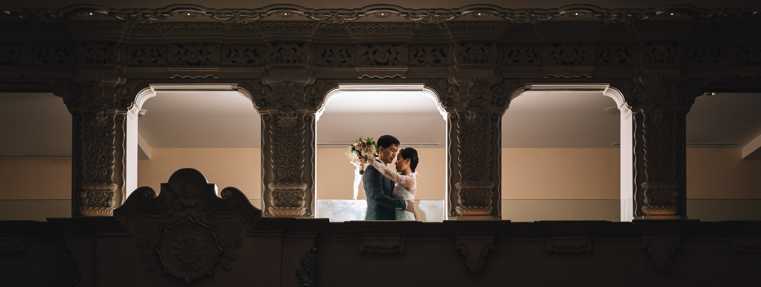 rosewood hotel georgia engagement photography staircase