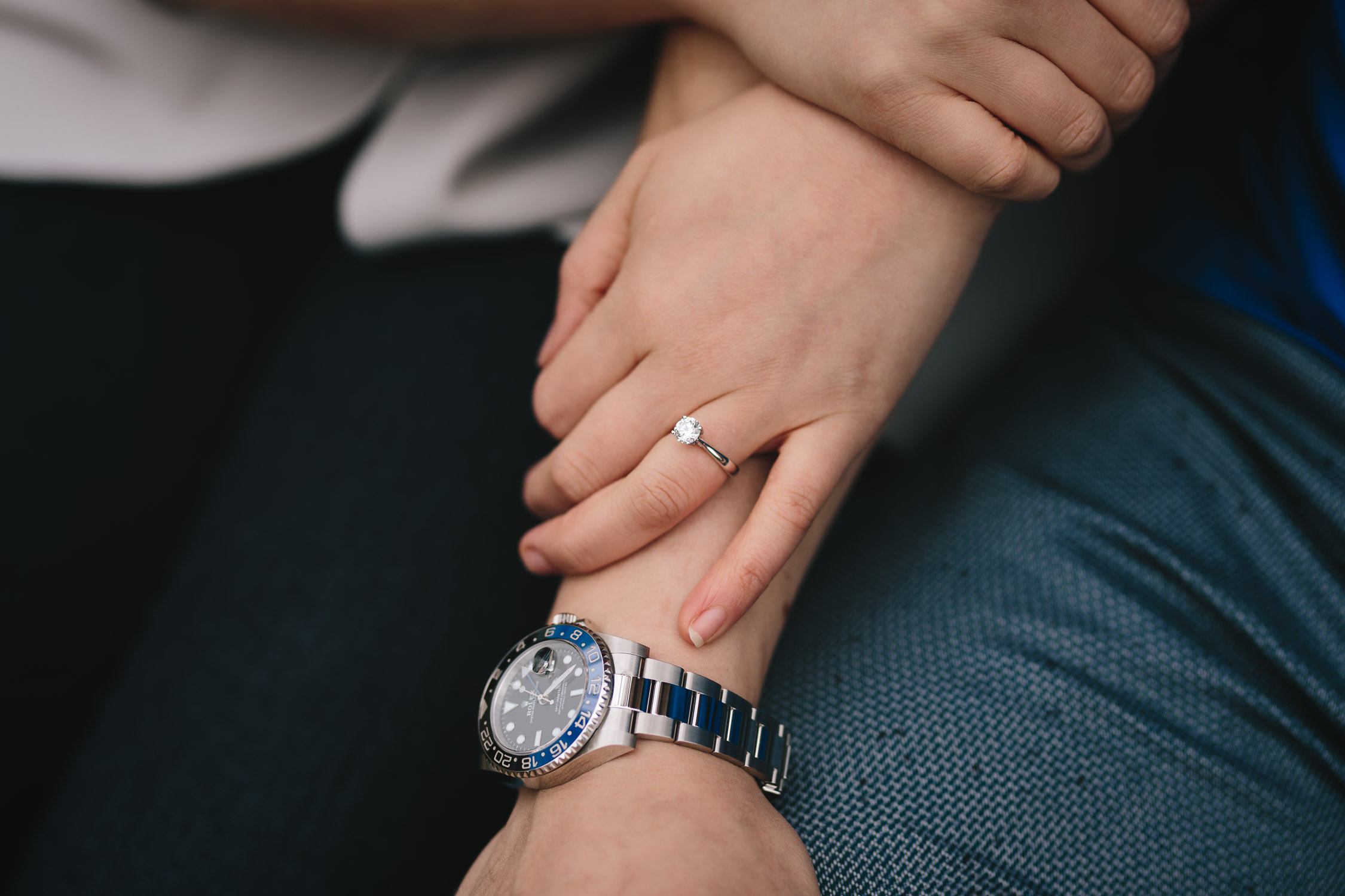 cherry blossom engagement photography north burnaby bc engagement ring
