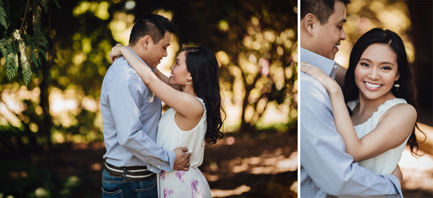 rose garden stanley park engagement photography in summer bc