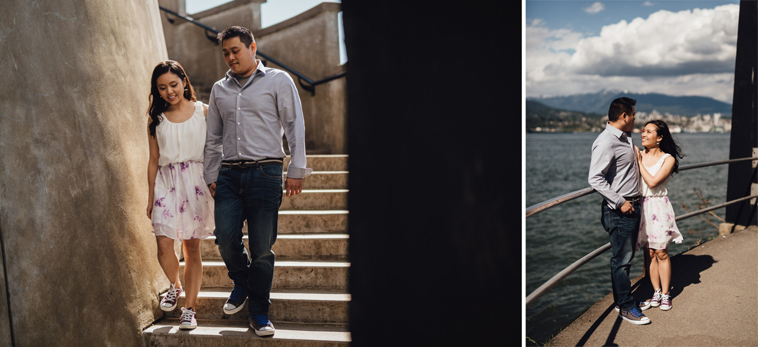brockton point lighthouse stanley park engagement photography