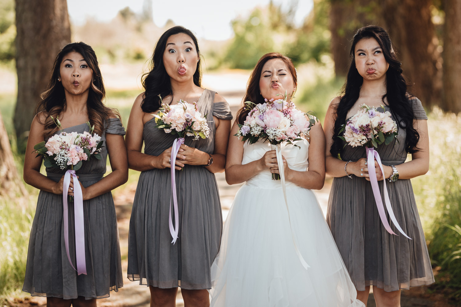 richmond wedding photography terra nova rural park candid funny faces
