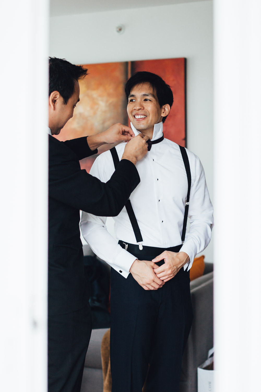 vancouver wedding photography yaletown groom getting ready