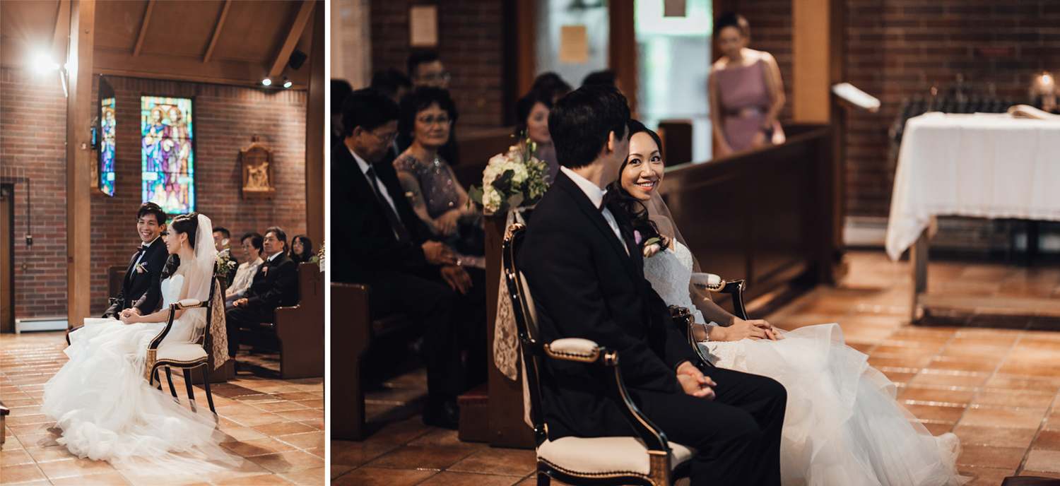 st. anthony's parish wedding photography vancouver ceremony