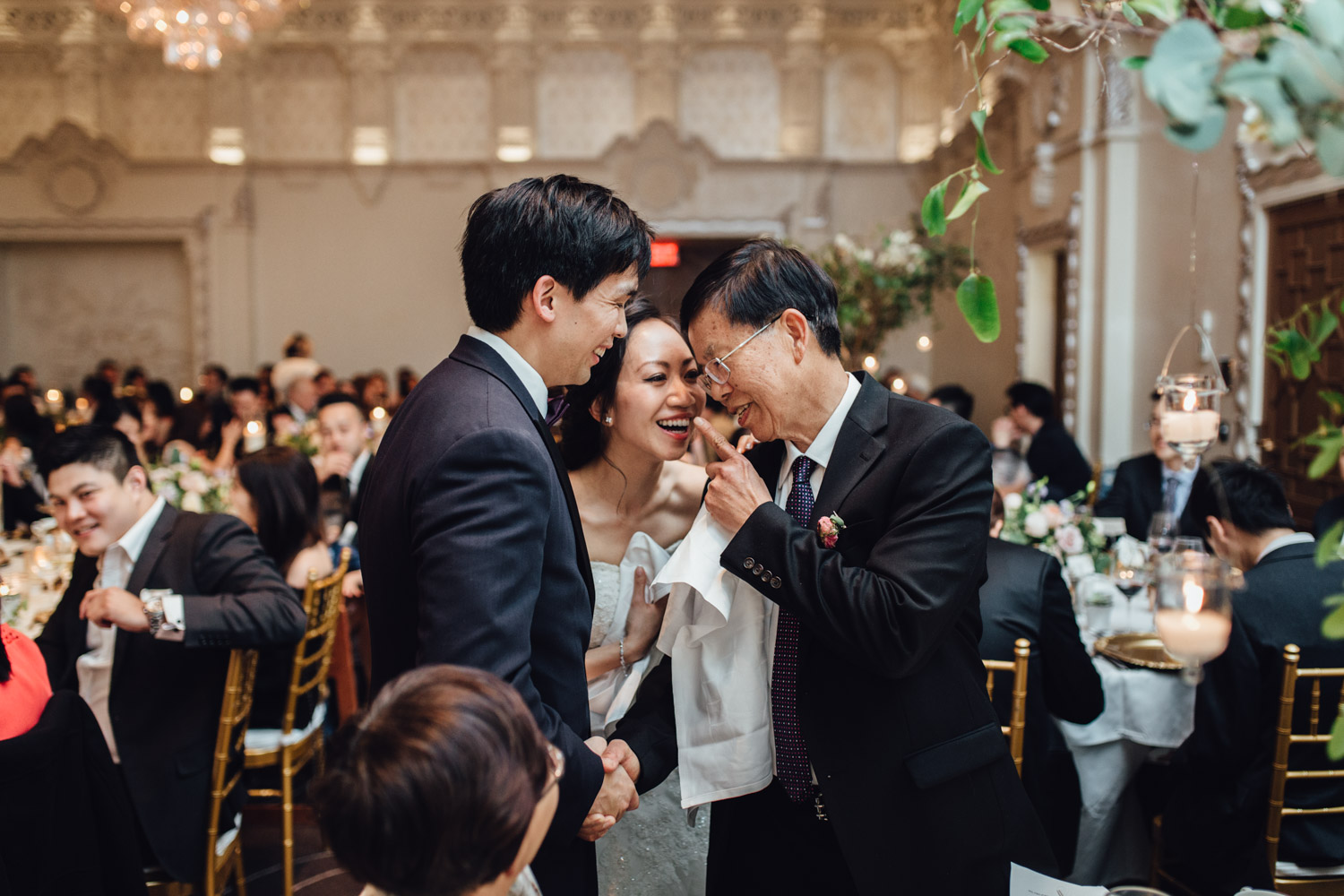 rosewood hotel georgia spanish ballroom wedding reception photography vancouver