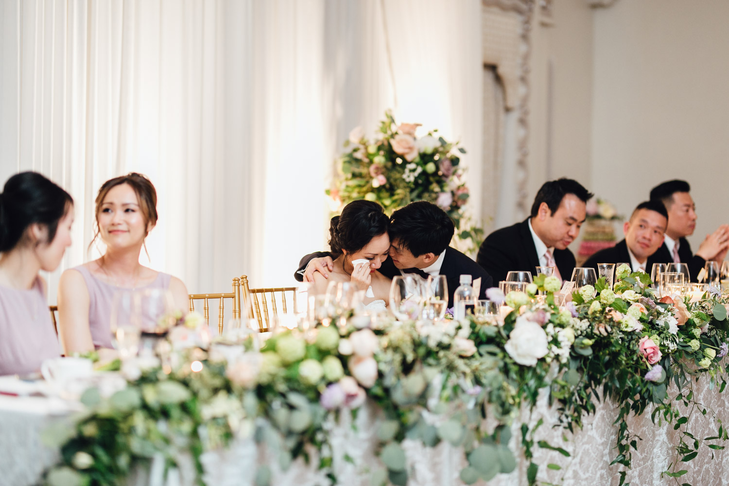 rosewood hotel georgia spanish ballroom wedding reception photography vancouver
