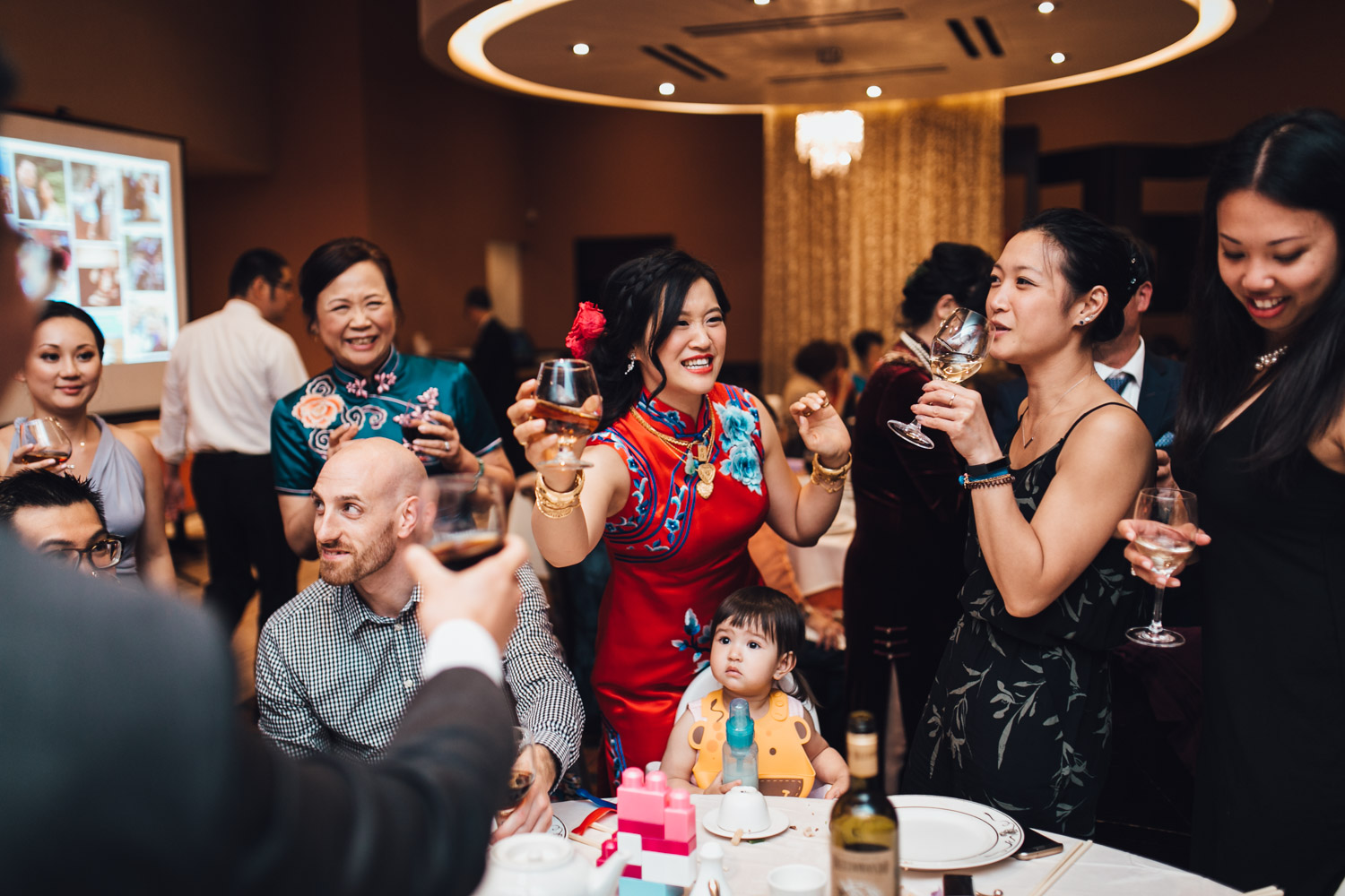 chinese wedding reception photography at kirin restaurant in new westminster