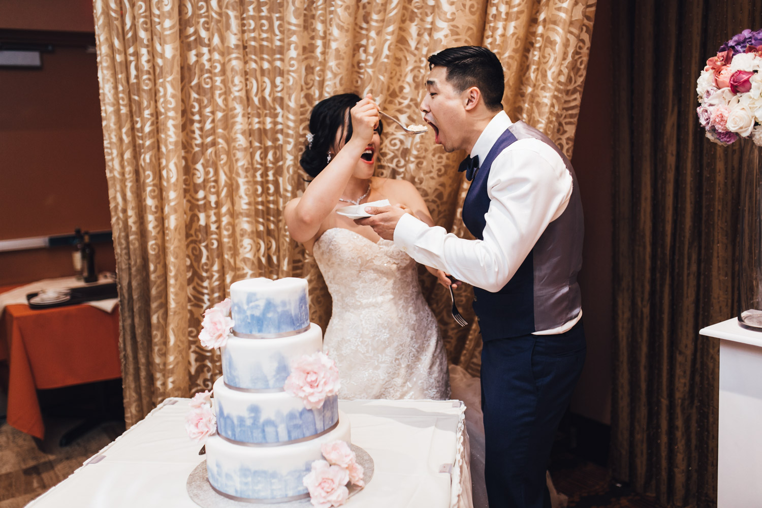 chinese wedding reception photography at kirin restaurant in new westminster