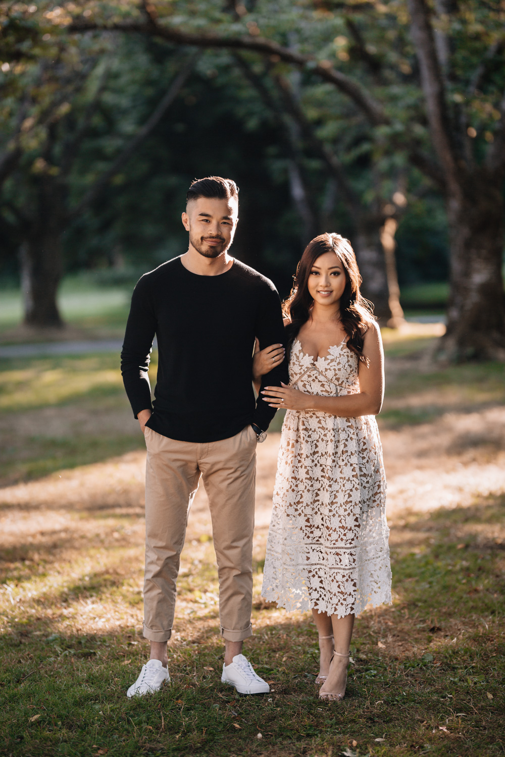 rose garden stanley park engagement photography in vancouver bc