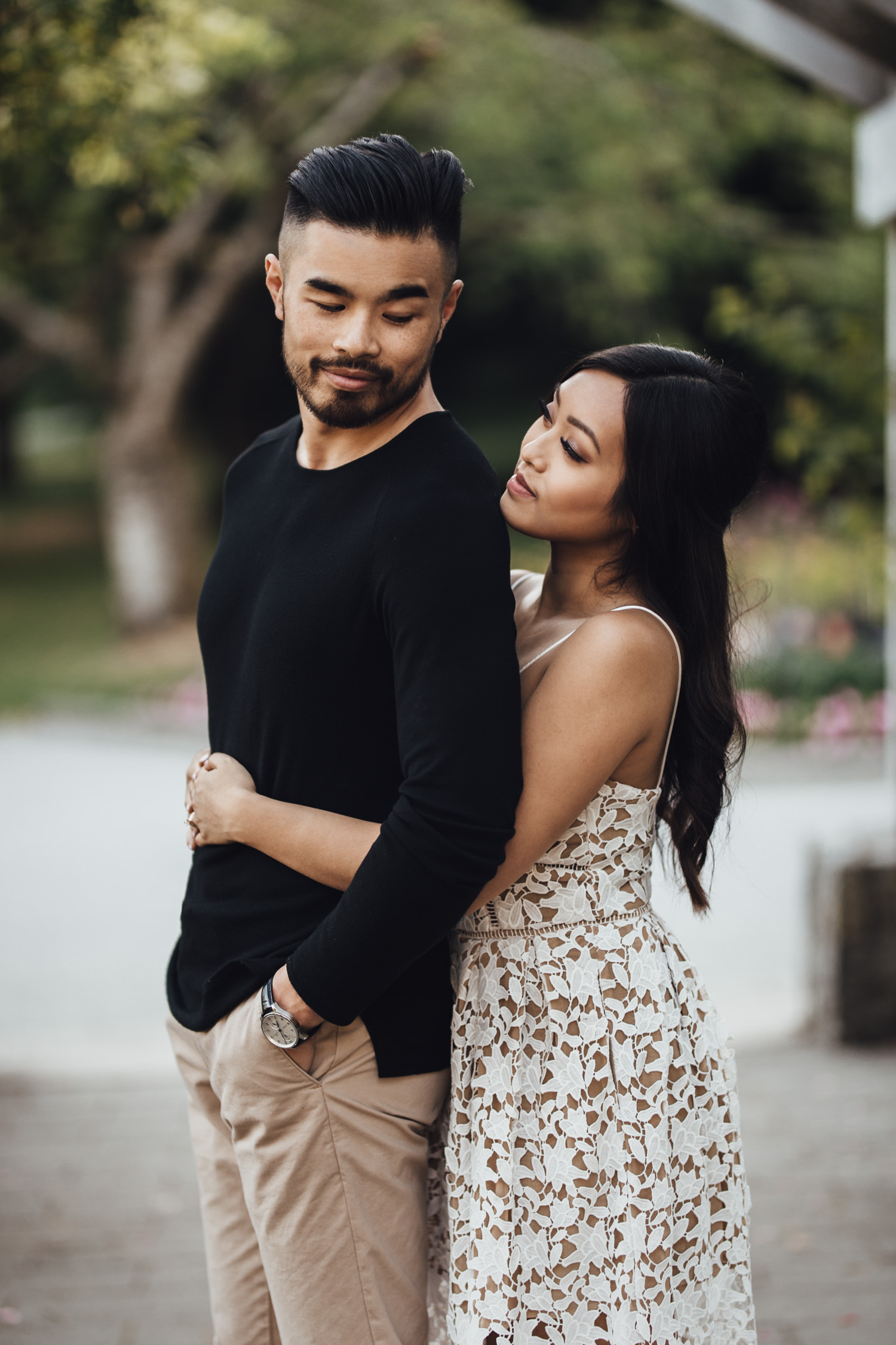 rose garden stanley park engagement photography in vancouver bc