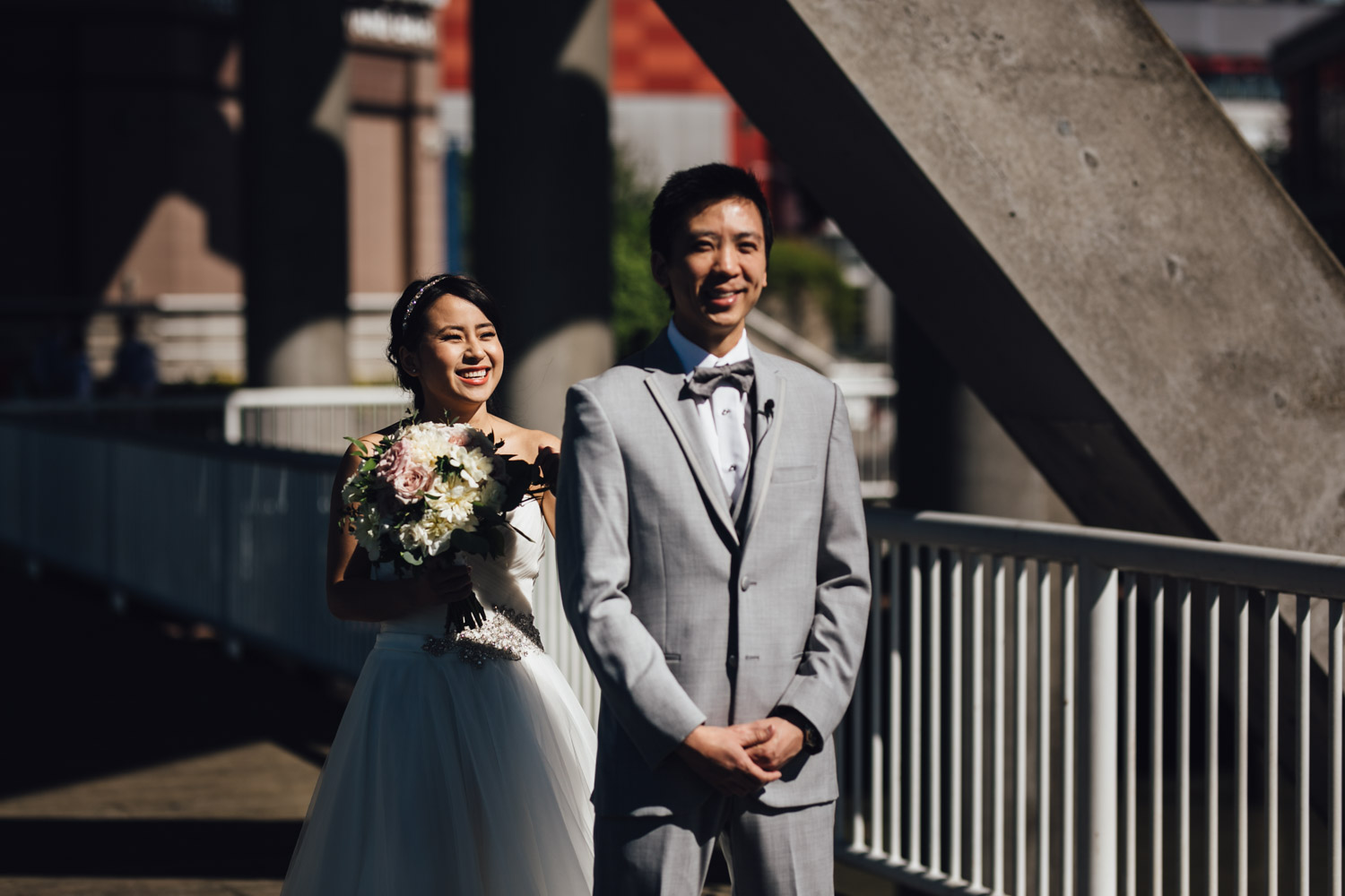 first look in new westminster wedding photography