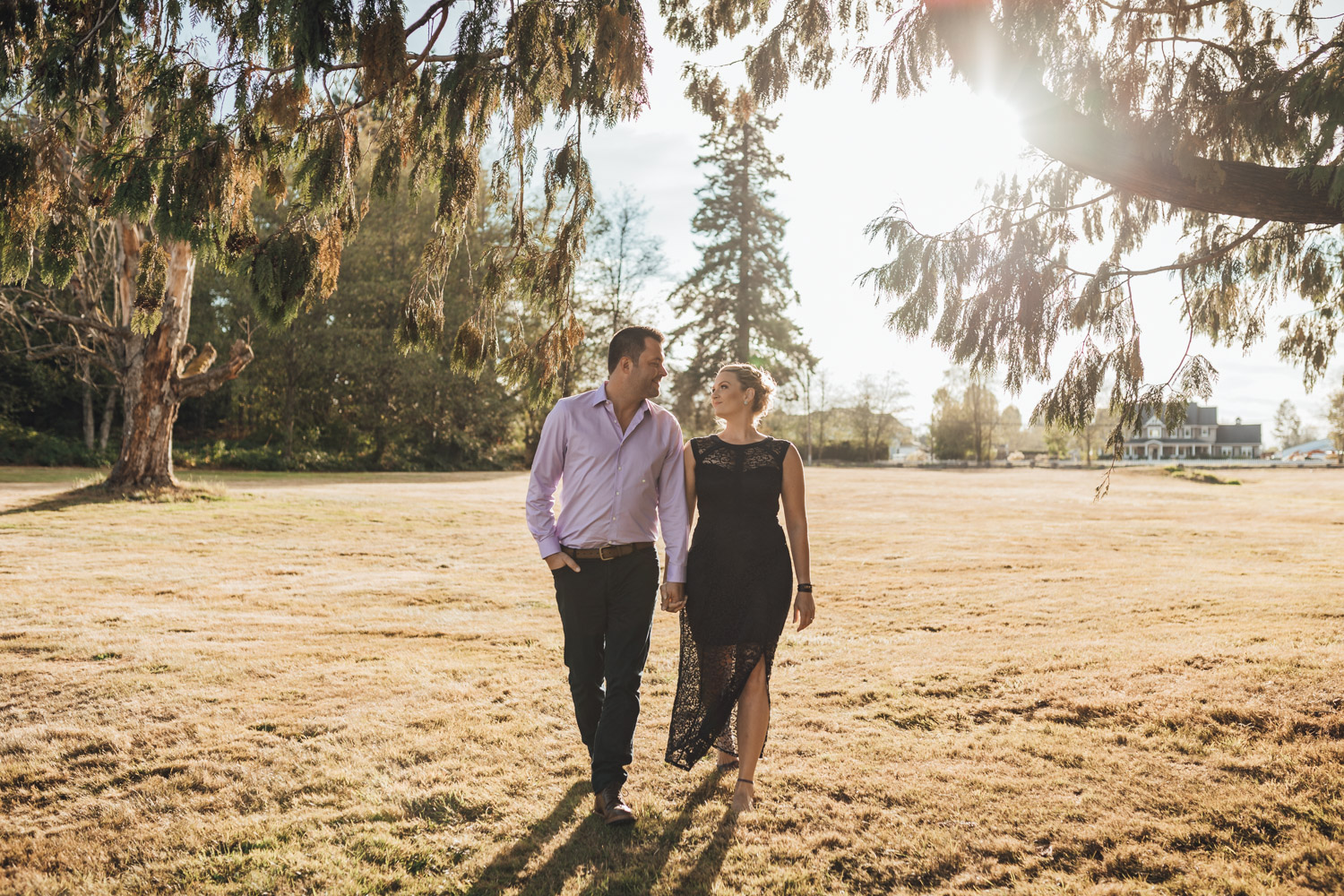 Campbell Valley Park engagement photography in Langley BC during summer