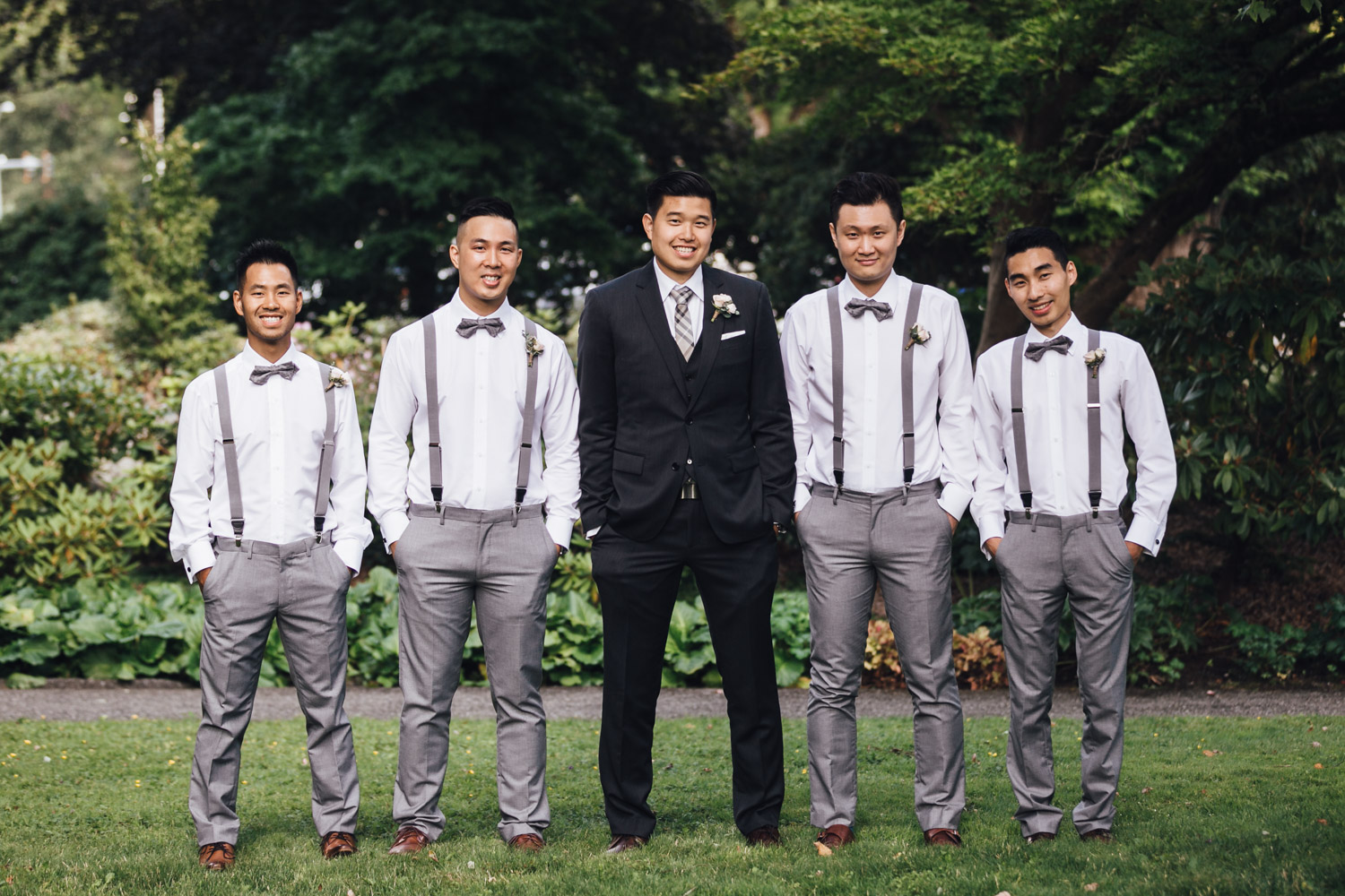 burnaby wedding photography at deer lake park bride and groom portraits