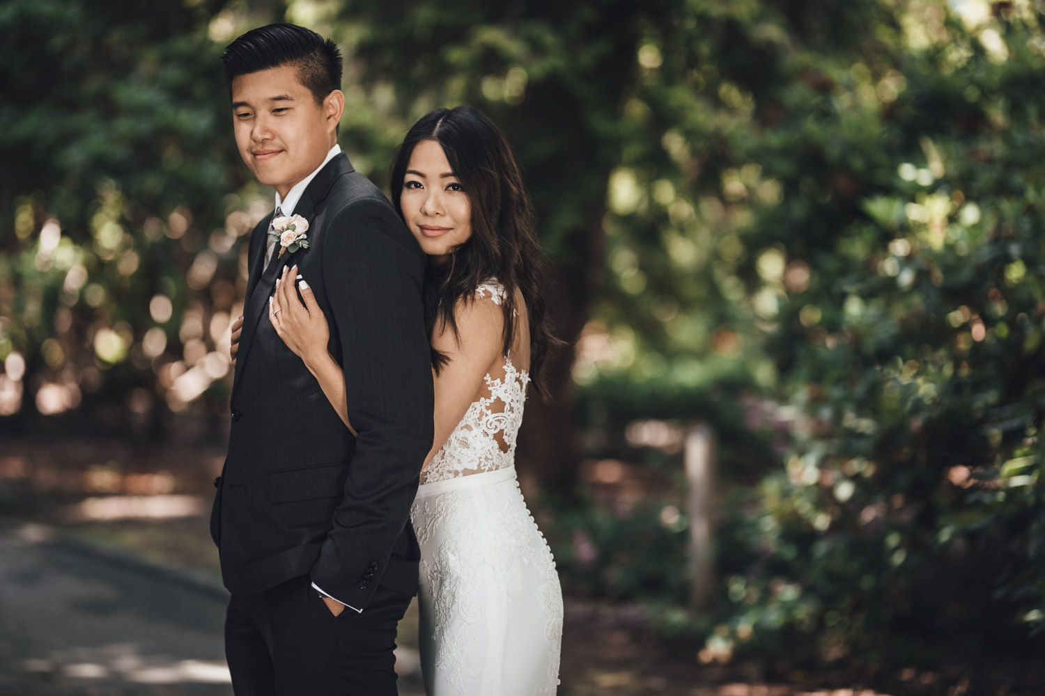 burnaby wedding photography at deer lake park bride and groom portraits