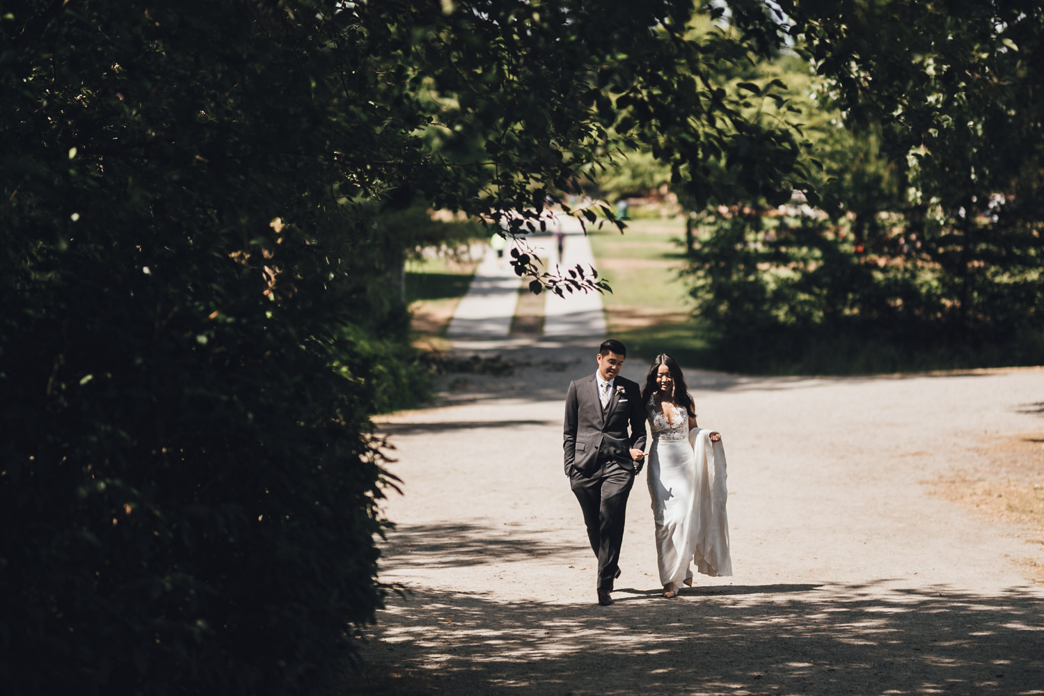 burnaby wedding photography at deer lake park bride and groom portraits