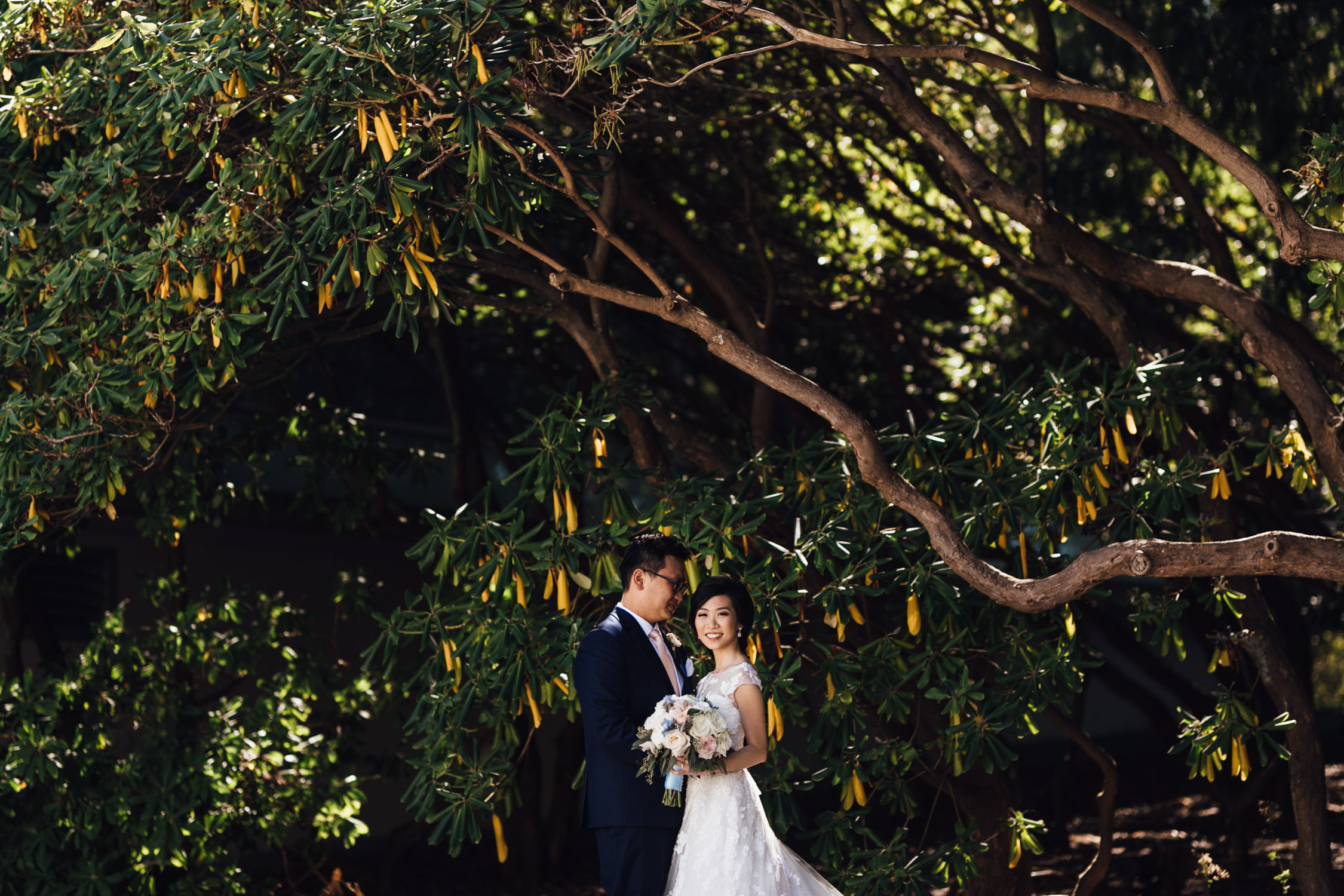 ubc wedding photography portraits of bride and groom during summer