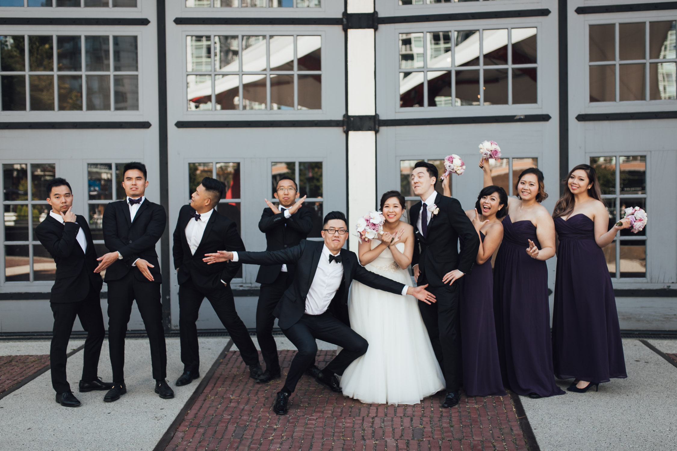 yaletown roundhouse bride and groom portraits vancouver wedding photography
