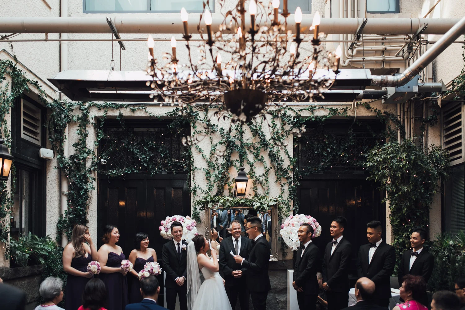 brix & mortar restaurant wedding photography in yaletown vancouver bc