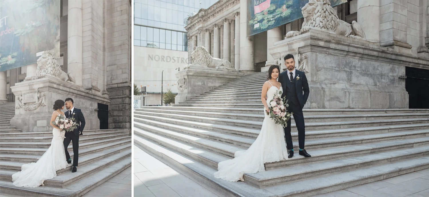 vancouver art gallery wedding photography portrait bc